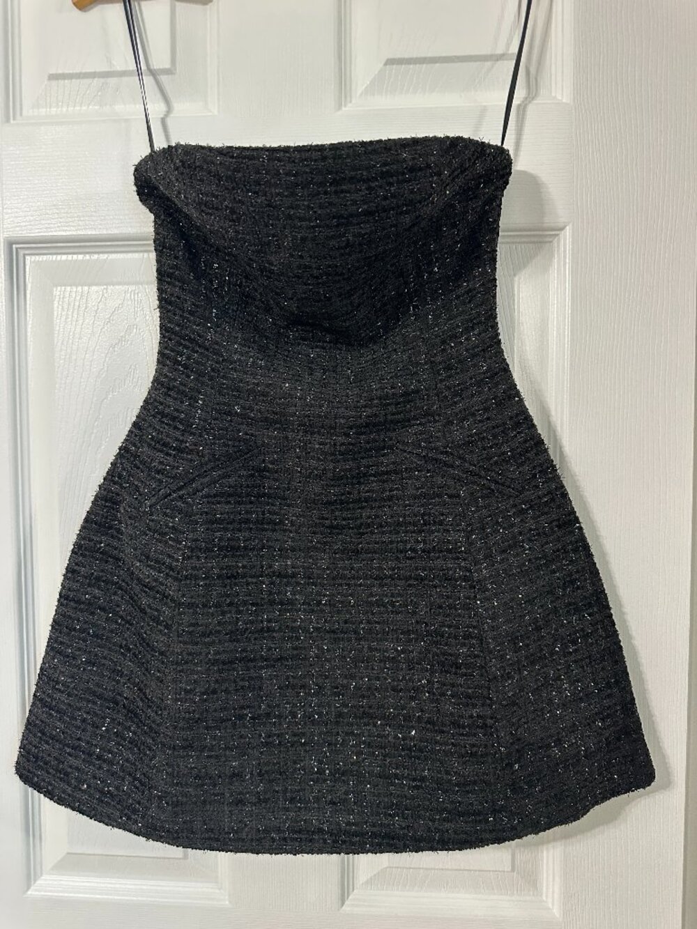 Heiress Tweed Bandeau Mini Dress